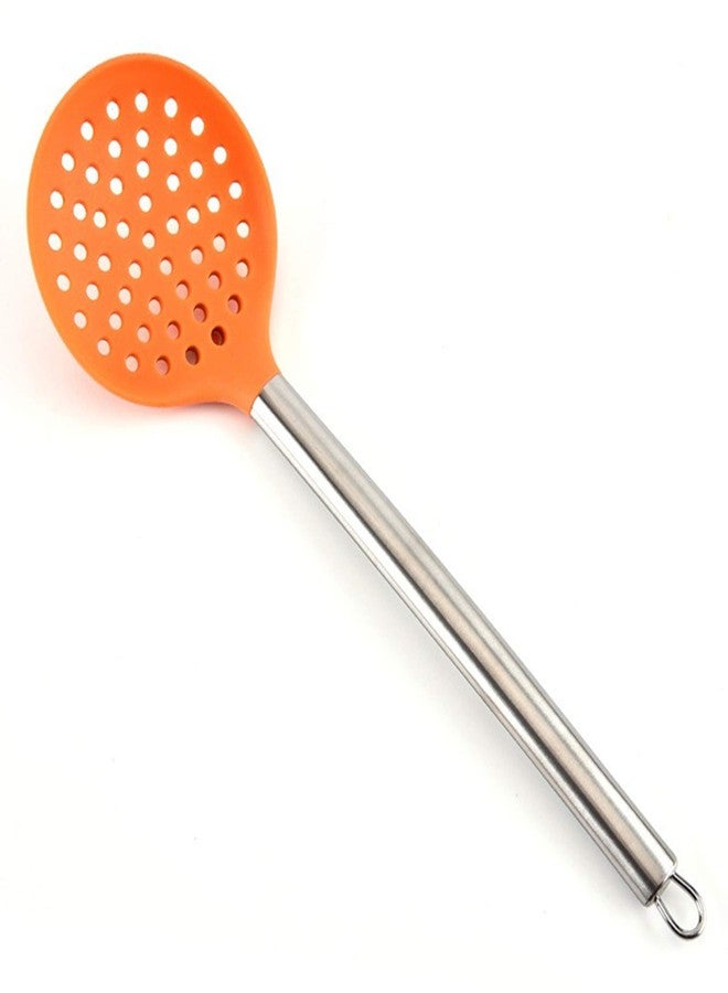 Clazkit ملعقة كلازكيت المثقبة ذات رأس مغطى بطبقة سيليكون قوية ومقبض من الفولاذ المقاوم للصدأ يبقى بارداً، YH855 - Image 4